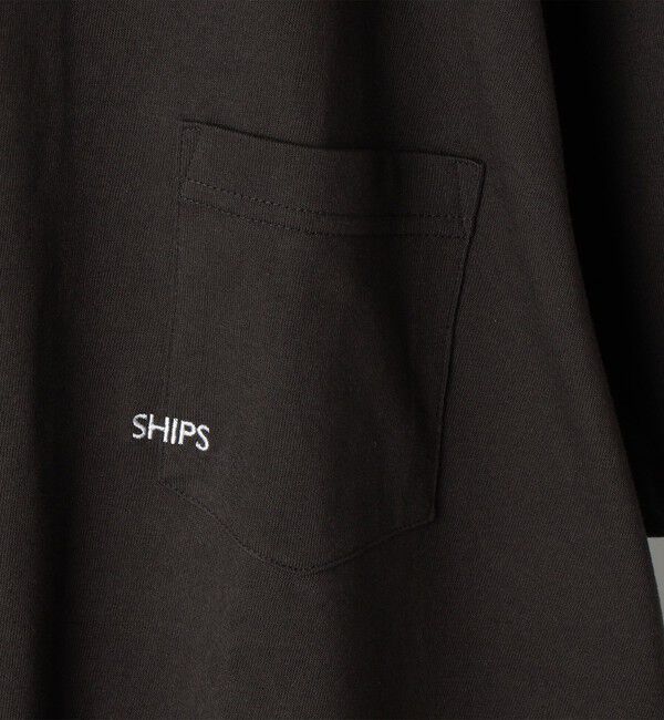 SHIPS「【26SS新色追加!!累計販売数18万枚突破!!】【WEB限定】SHIPS: マイクロ SHIPSロゴ ポケット Tシャツ」|Tシャツ・カットソー|