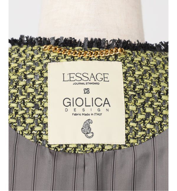 journal standard L'essage「《予約》【一部店舗＆WEB限定】GIOLICAツイード C ジャケット」|ノーカラージャケット|