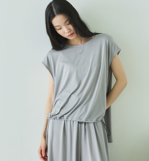 Doux archives「裾ドロストフレンチスリーブカットトップス」|タンクトップ|