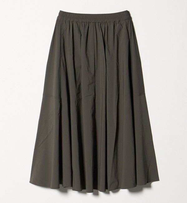 UNITED ARROWS green label relaxing「WONDER CLOTH ボリューム スカート マシンウォッシャブル ストレッチ 接触冷感 吸水速乾」|フレア|