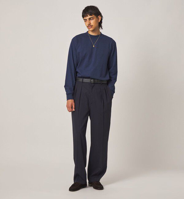 Steven Alan＞ ライト ウール トロピカル イン ツープリーツ ドレス
