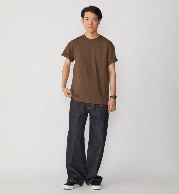 SHIPS「【WEB限定】SHIPS: マイクロ SHIPSロゴ Tシャツ」|Tシャツ・カットソー|