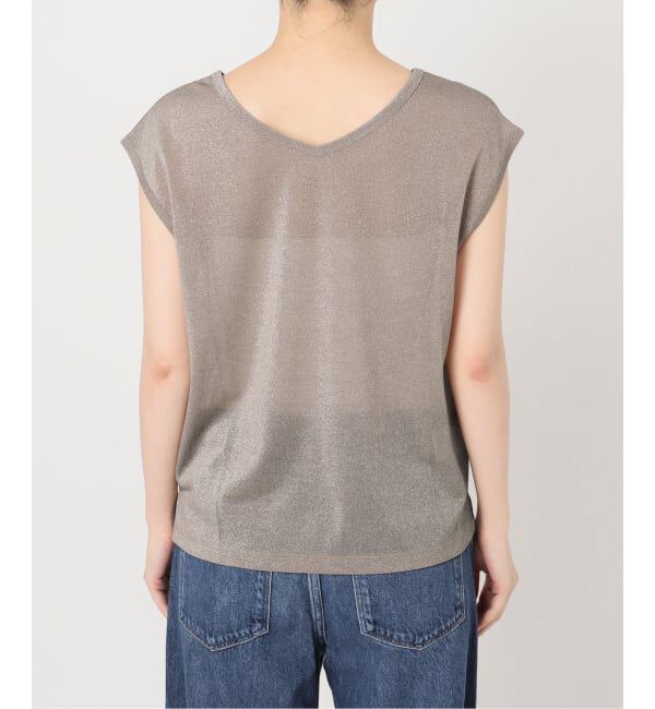 IENA「《予約》ラメフレンチスリーブTシャツ」|Tシャツ・カットソー|