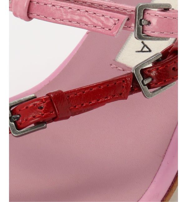PULP「Miista/ミスタ Abisai Red Mini Buckled Sandals」|サンダル|