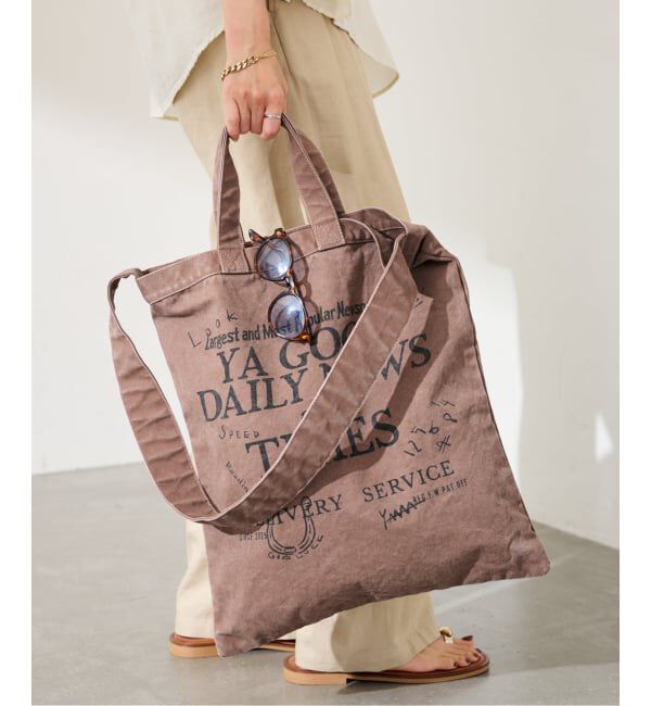 FRAMeWORK「≪WEB限定 / 追加予約≫YA GOOD IDEAS YA GOOD DAILY NEWS TIMES T」|トートバッグ|