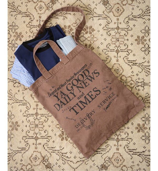 FRAMeWORK「≪WEB限定 / 追加予約≫YA GOOD IDEAS YA GOOD DAILY NEWS TIMES T」|トートバッグ|