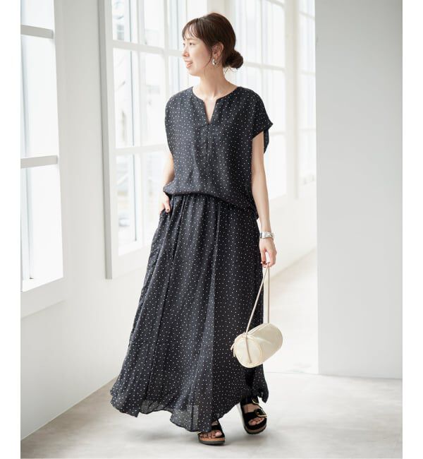 Spick and Span「《セットアップ可》ドットスキッパーブラウス」|シャツ・ブラウス|