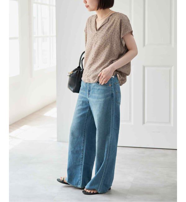 Spick and Span「《セットアップ可》ドットスキッパーブラウス」|シャツ・ブラウス|