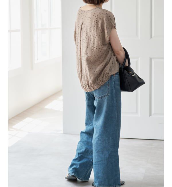 Spick and Span「《セットアップ可》ドットスキッパーブラウス」|シャツ・ブラウス|