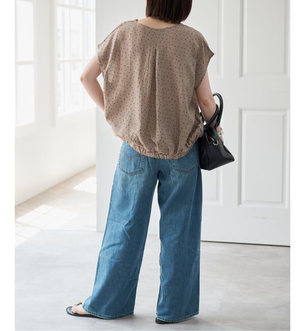 Spick and Span「《セットアップ可》ドットスキッパーブラウス」|シャツ・ブラウス|