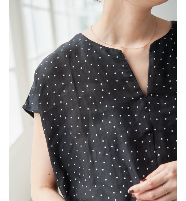 Spick and Span「《セットアップ可》ドットスキッパーブラウス」|シャツ・ブラウス|