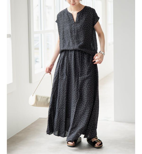 Spick and Span「《セットアップ可》ドットスキッパーブラウス」|シャツ・ブラウス|
