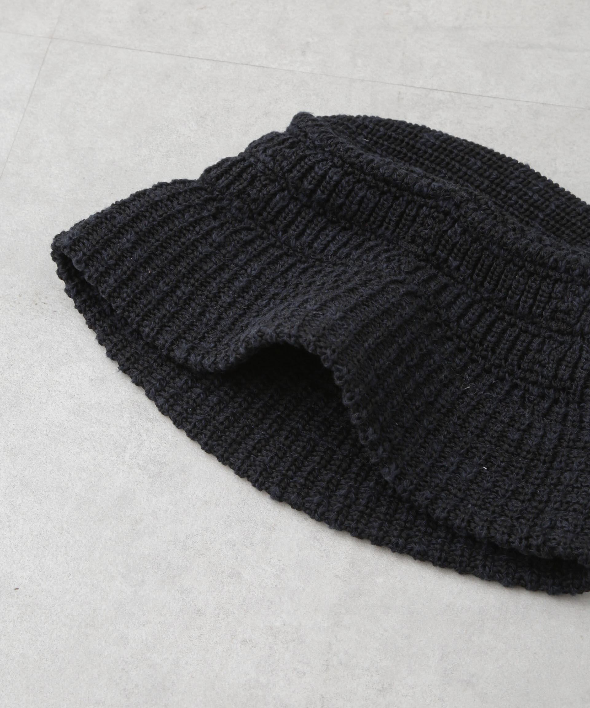 nano･universe「RACAL/別注 Mesh Line Knit Bucket Hat」|キャップ・キャスケット|