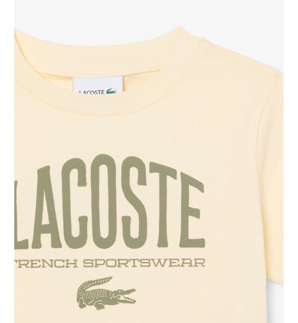LACOSTE「【EC限定】BOYSマルチカラーブランドネームロゴTシャツ」|Tシャツ・カットソー|
