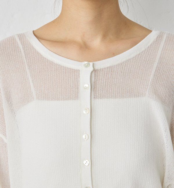  「シアーワッフル2WAYロンTee」|ニット・セーター|