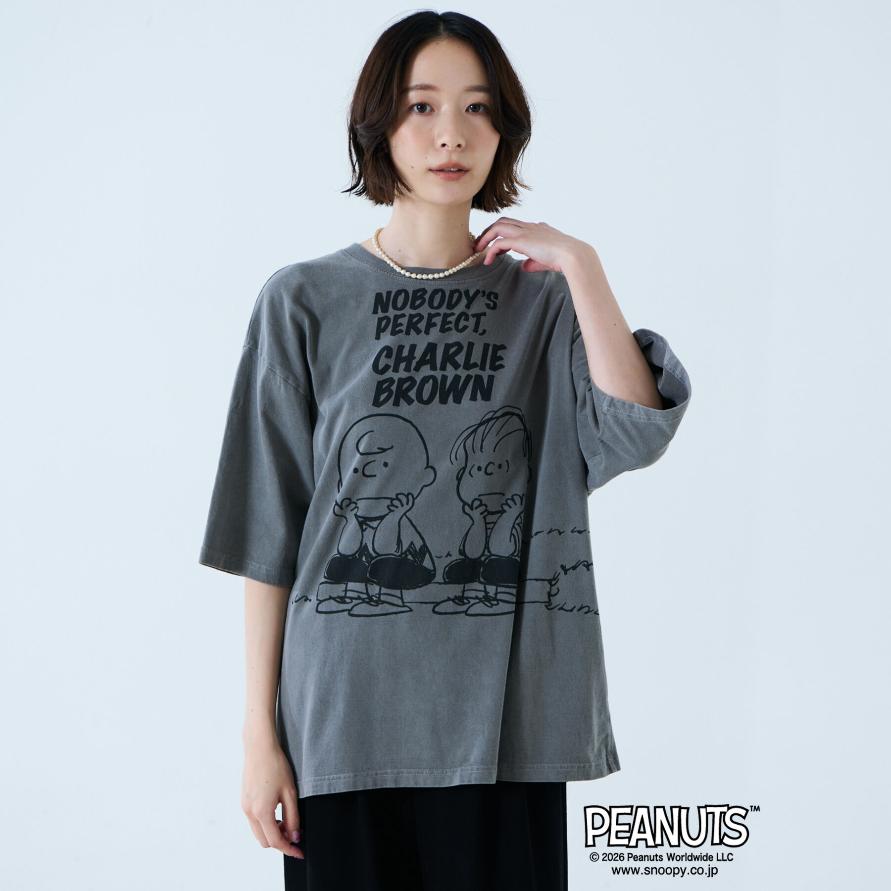 Rouge vif「【JOHNBULL/ジョンブル】PEANUTS プリントTシャツ / スヌーピー」|Tシャツ・カットソー|