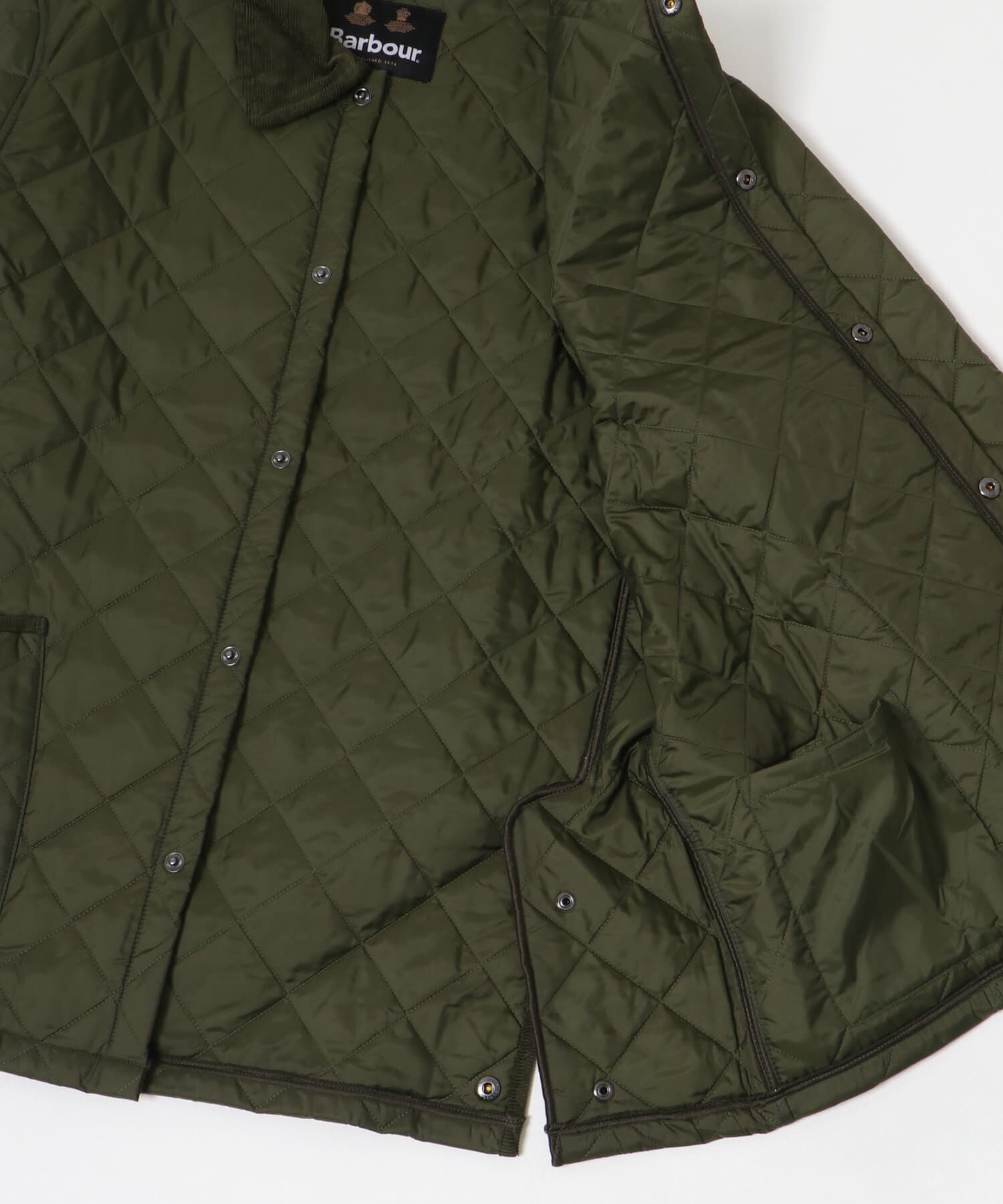 URBAN RESEARCH DOORS「LIDDESDALE QUILTED JACKET」|ノーカラーコート|