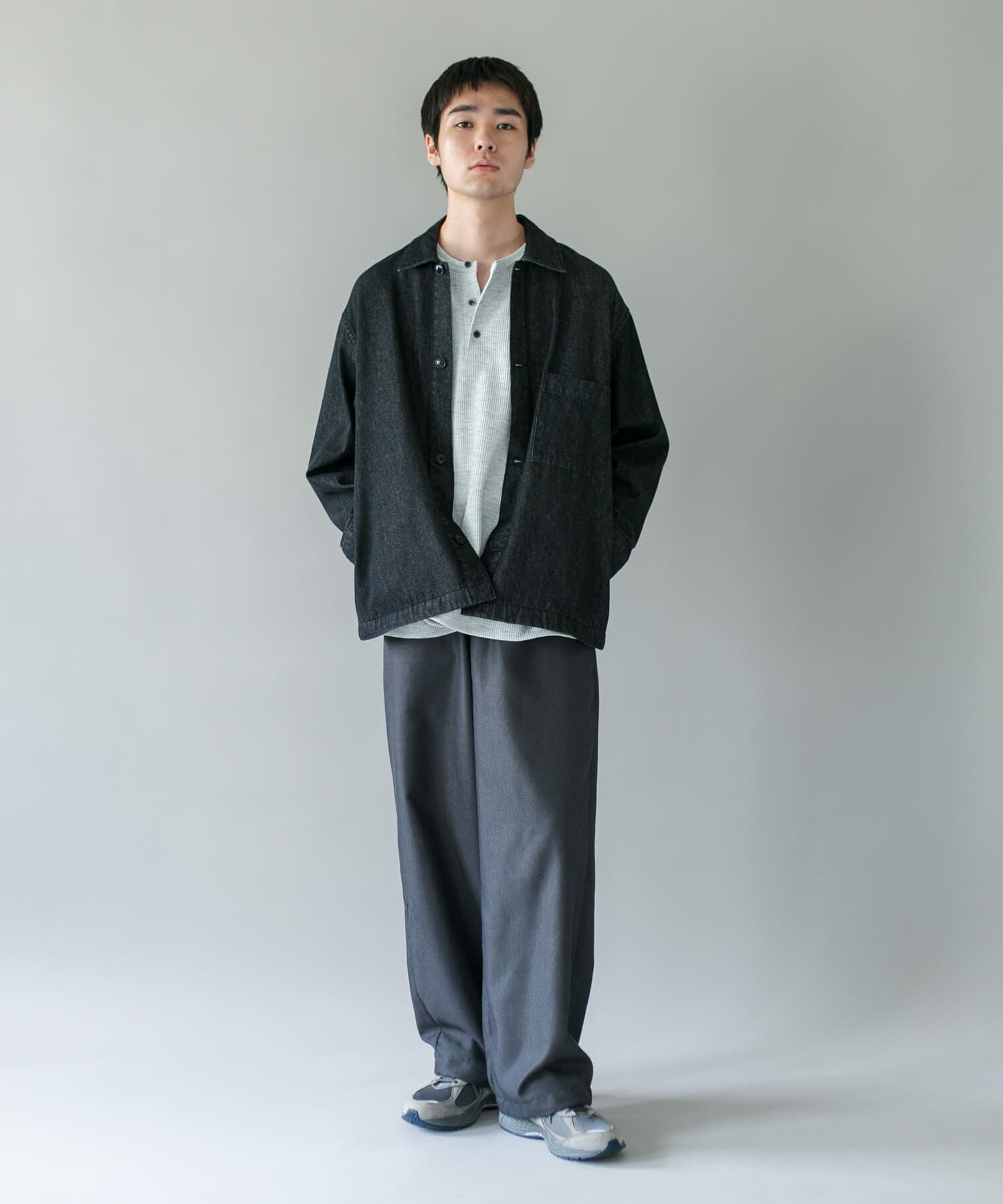URBAN RESEARCH DOORS「デニムシャツカバーオール」|デニムジャケット|