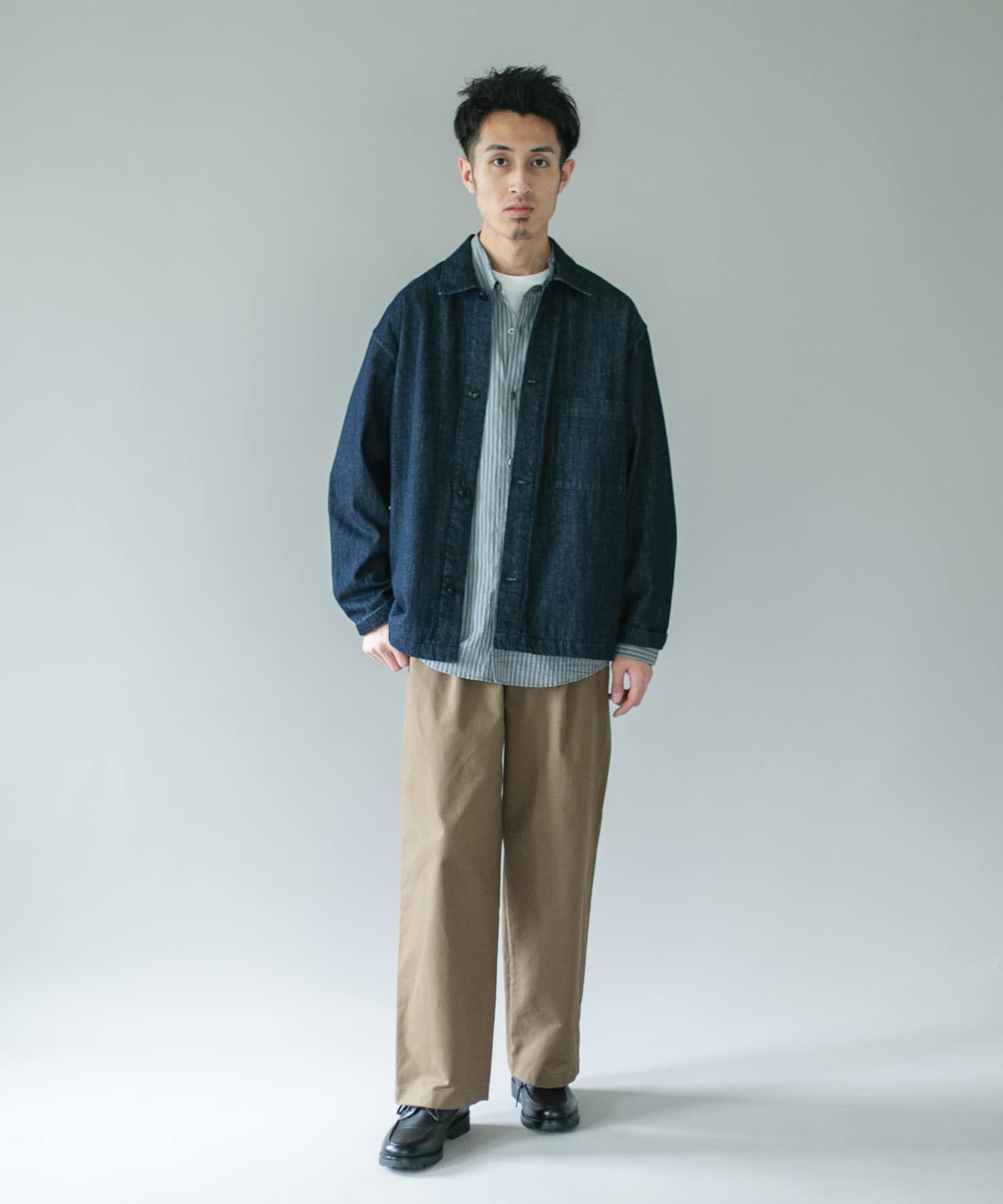 URBAN RESEARCH DOORS「デニムシャツカバーオール」|デニムジャケット|
