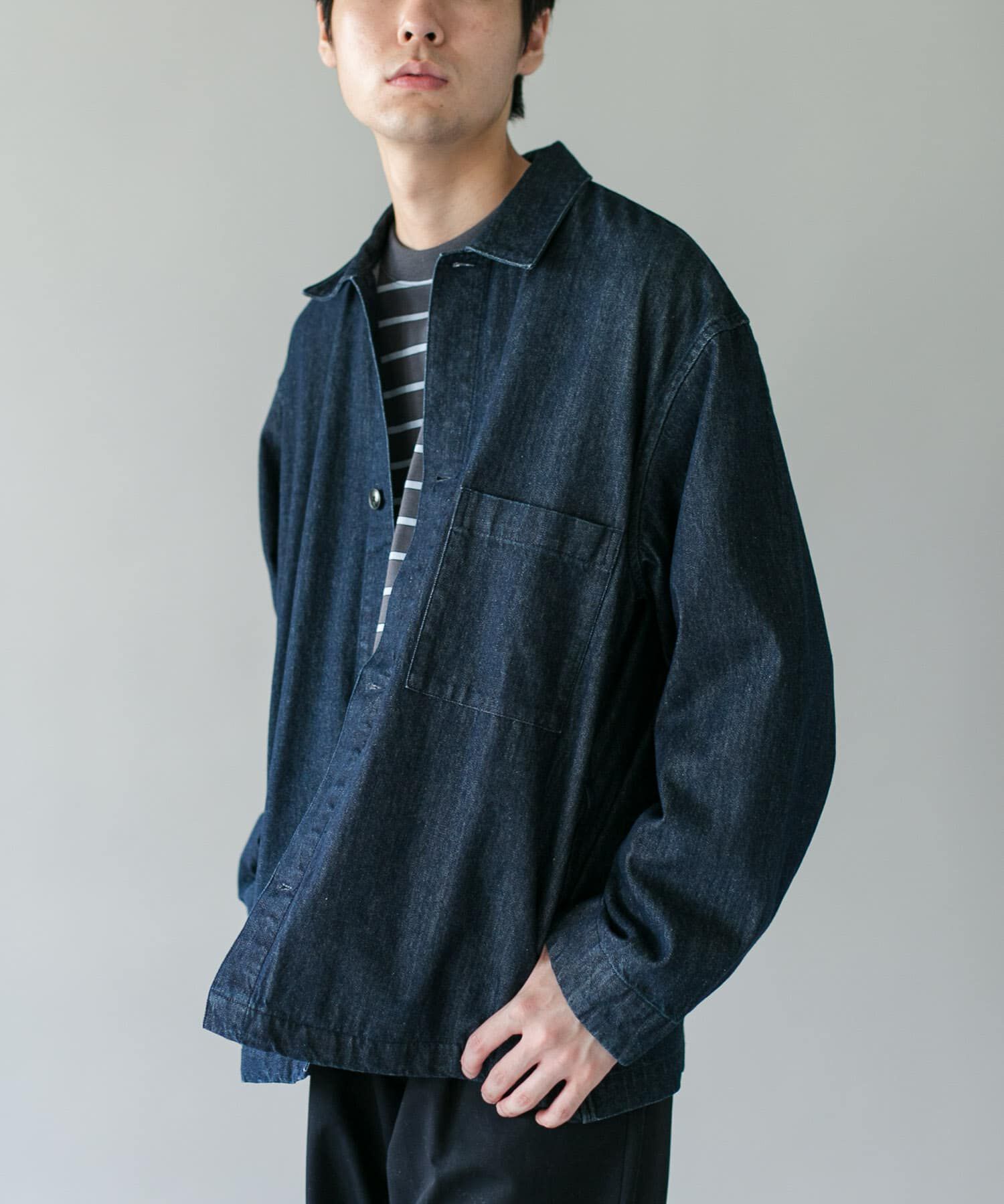 URBAN RESEARCH DOORS「デニムシャツカバーオール」|デニムジャケット|