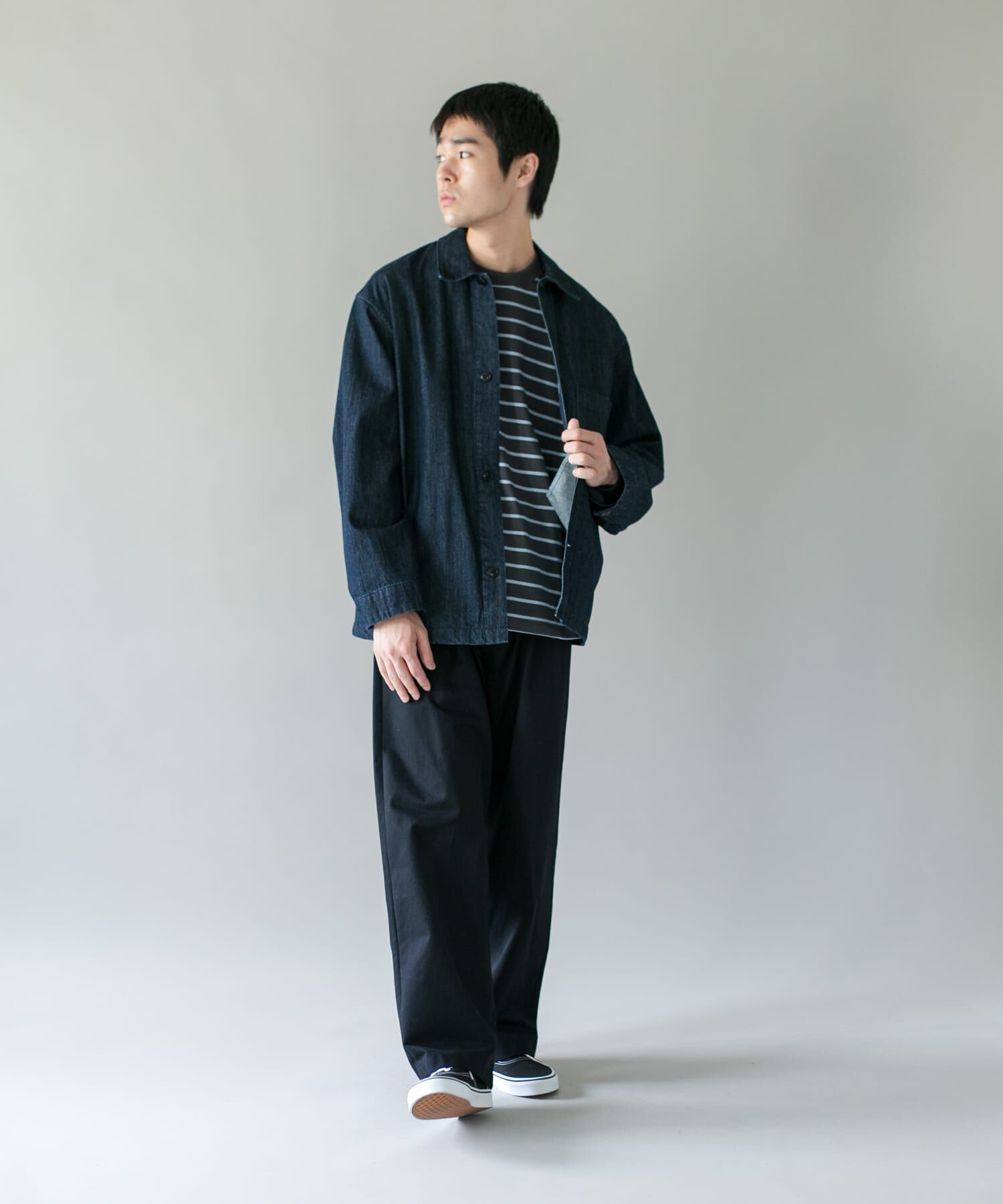 URBAN RESEARCH DOORS「デニムシャツカバーオール」|デニムジャケット|