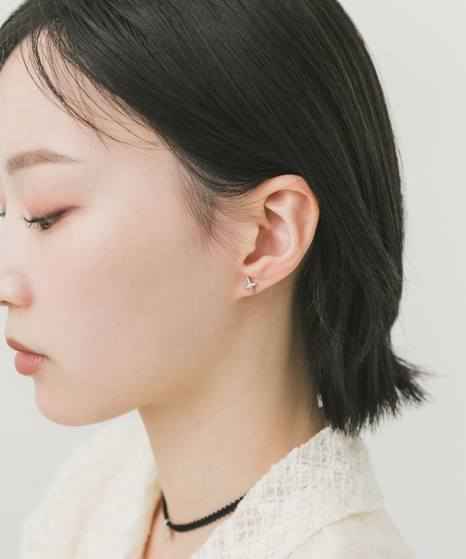 SMELLY「ステンレススパークルプチピアス」|ピアス|