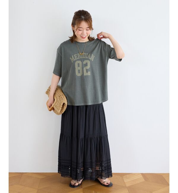  「《WEB限定》カレッジナンバーロゴTシャツ」|Tシャツ・カットソー|