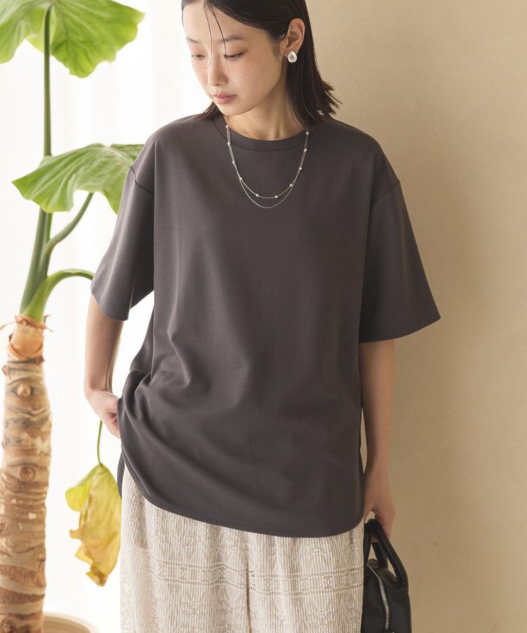 AMERICAN HOLIC「【接触冷感】ジョーゼットプルオーバー【WEB限定カラー有り】」|Tシャツ・カットソー|Charcoal Gray