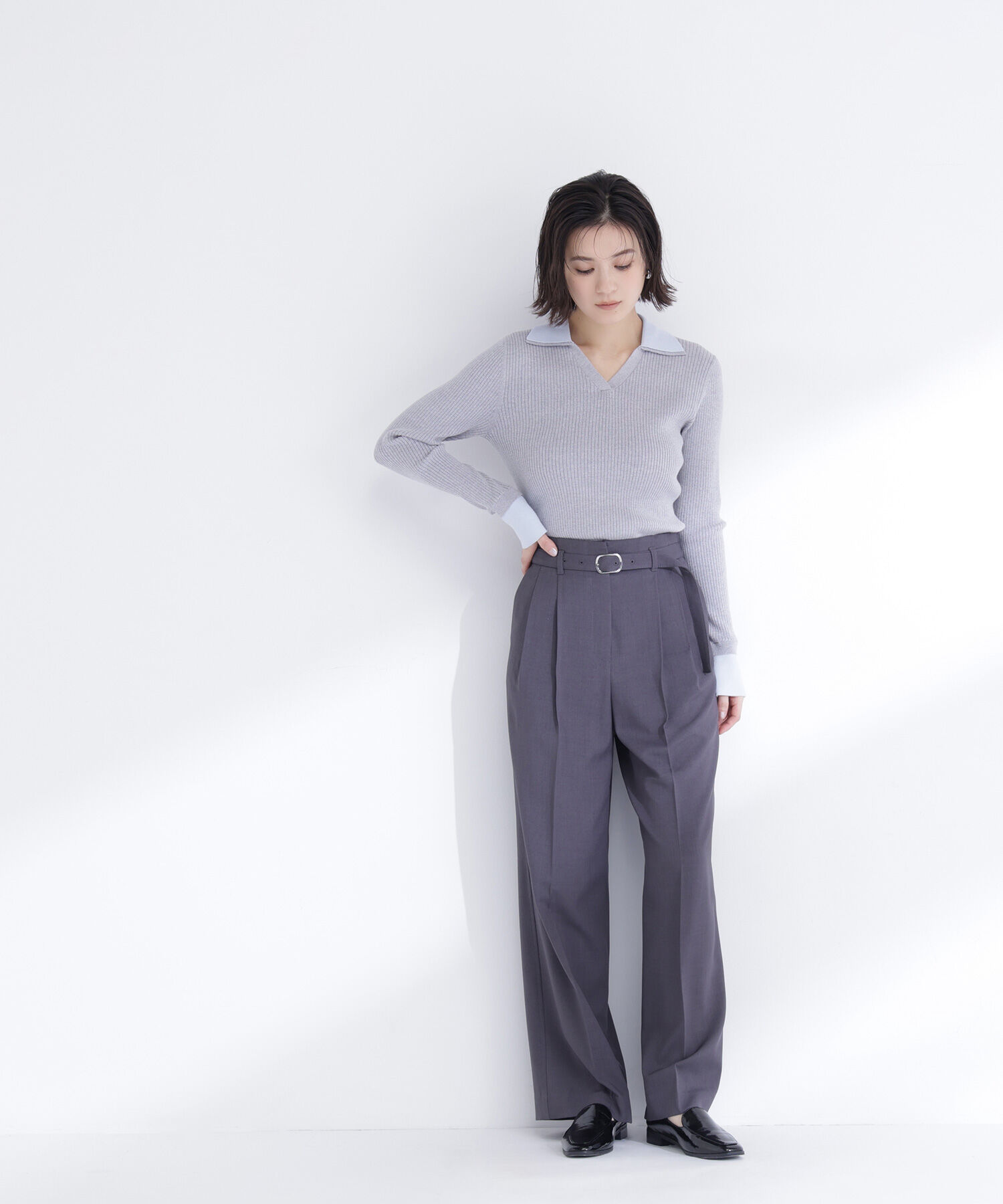  「タックステッチベルテッドパンツ*」|その他|