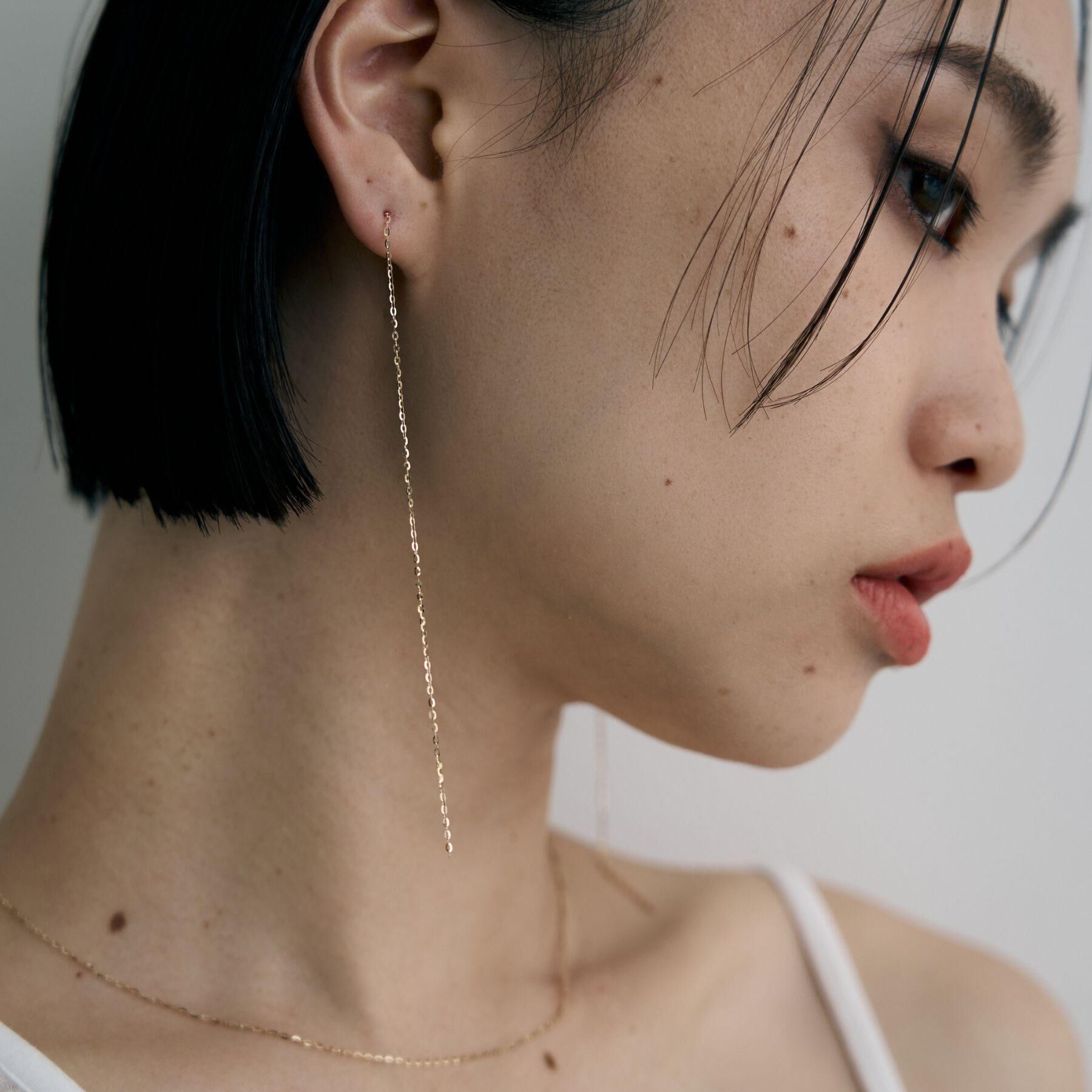 COCOSHNIK ONKITSCH「K10チェーンピアス フラッシュケーブル」|ピアス|
