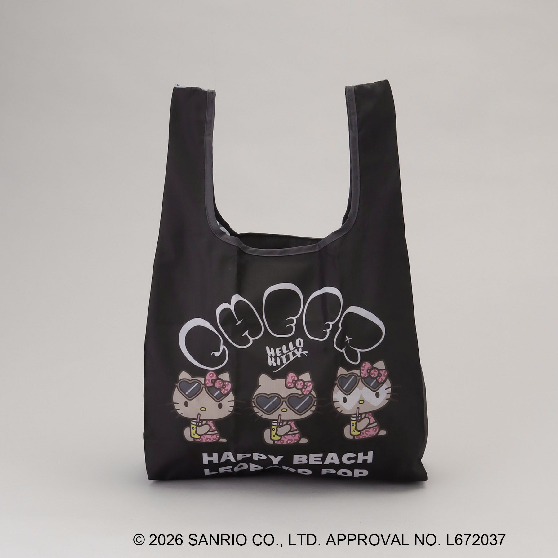 212 KITCHEN STORE「日焼けハローキティ エコバッグ LEOPARD BK」|その他|