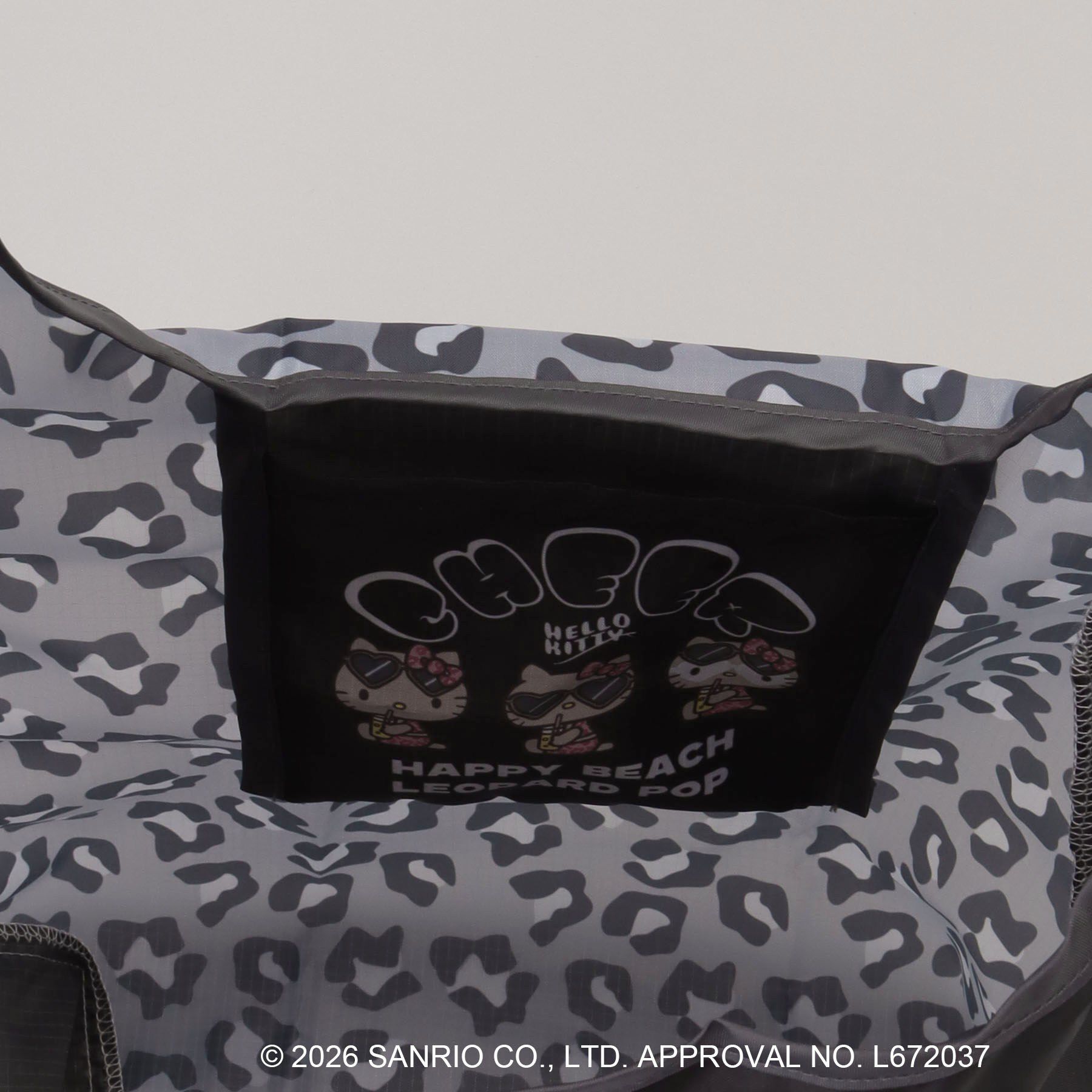 212 KITCHEN STORE「日焼けハローキティ エコバッグ LEOPARD BK」|その他|
