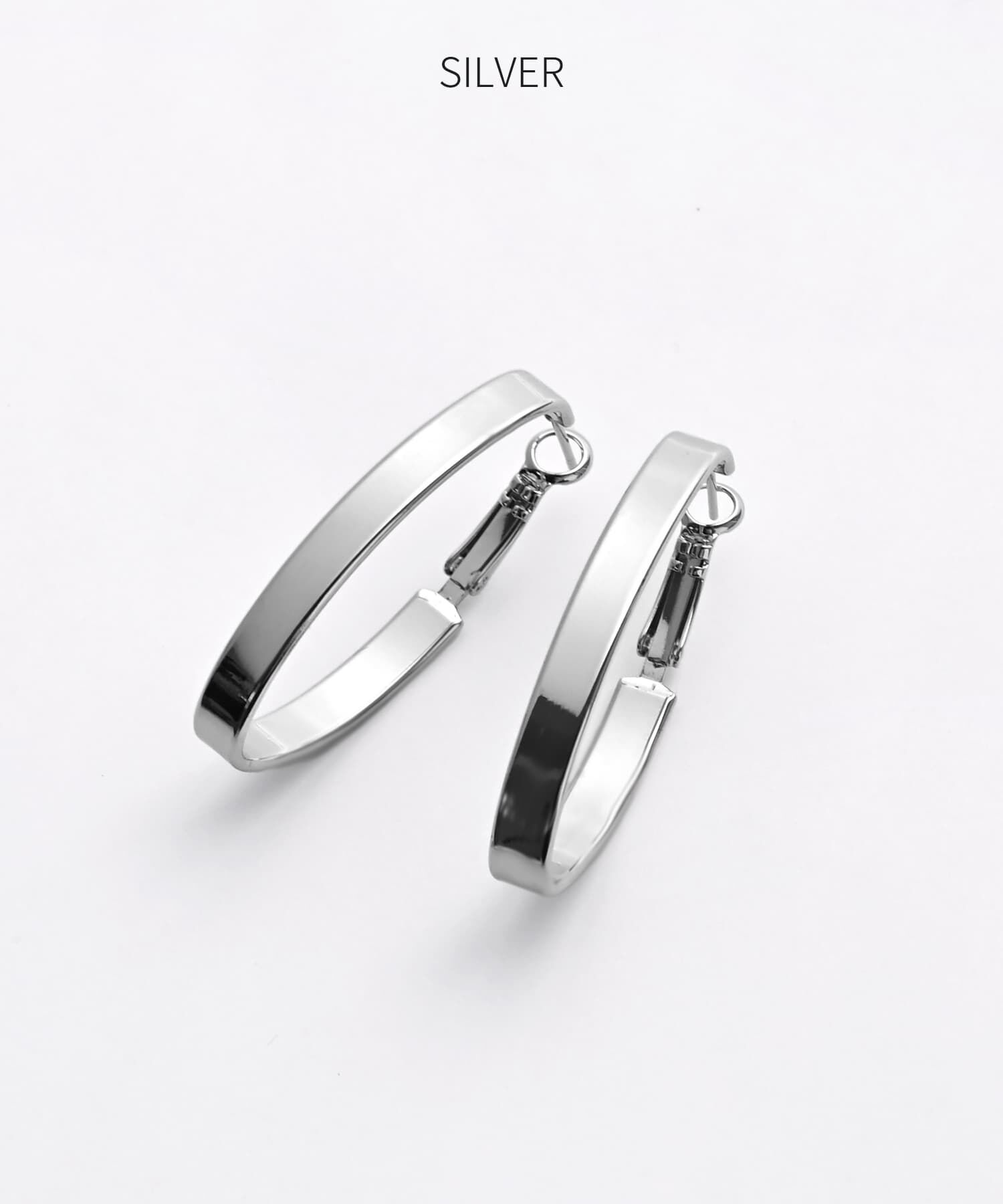 STYLE DELI「オーバル平打ちフープピアス」|ピアス|