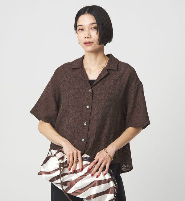 UNITED ARROWS green label relaxing「ジャガード シャツ」|シャツ・ブラウス|MD.BROWN