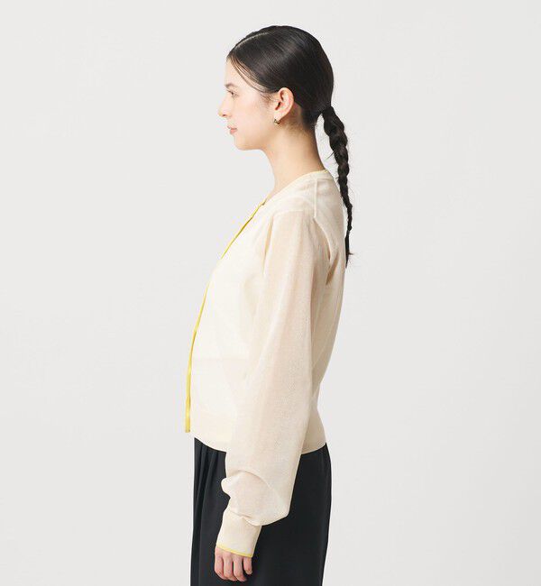 BEAUTY&YOUTH UNITED ARROWS「ライン クルーネック カーディガン ウォッシャブル」|カーディガン|