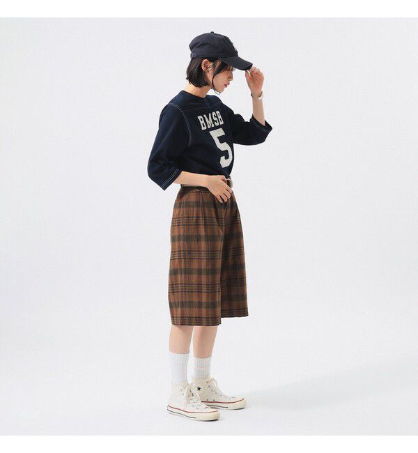 BEAMSBOY「テンジク フットボール 3/4 Tシャツ」|Tシャツ・カットソー|