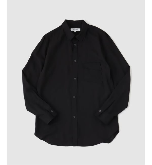 PULP「SULVAM / サルバム RAYON DOUBLE COLLAR SH」|シャツ・ブラウス|ブラック