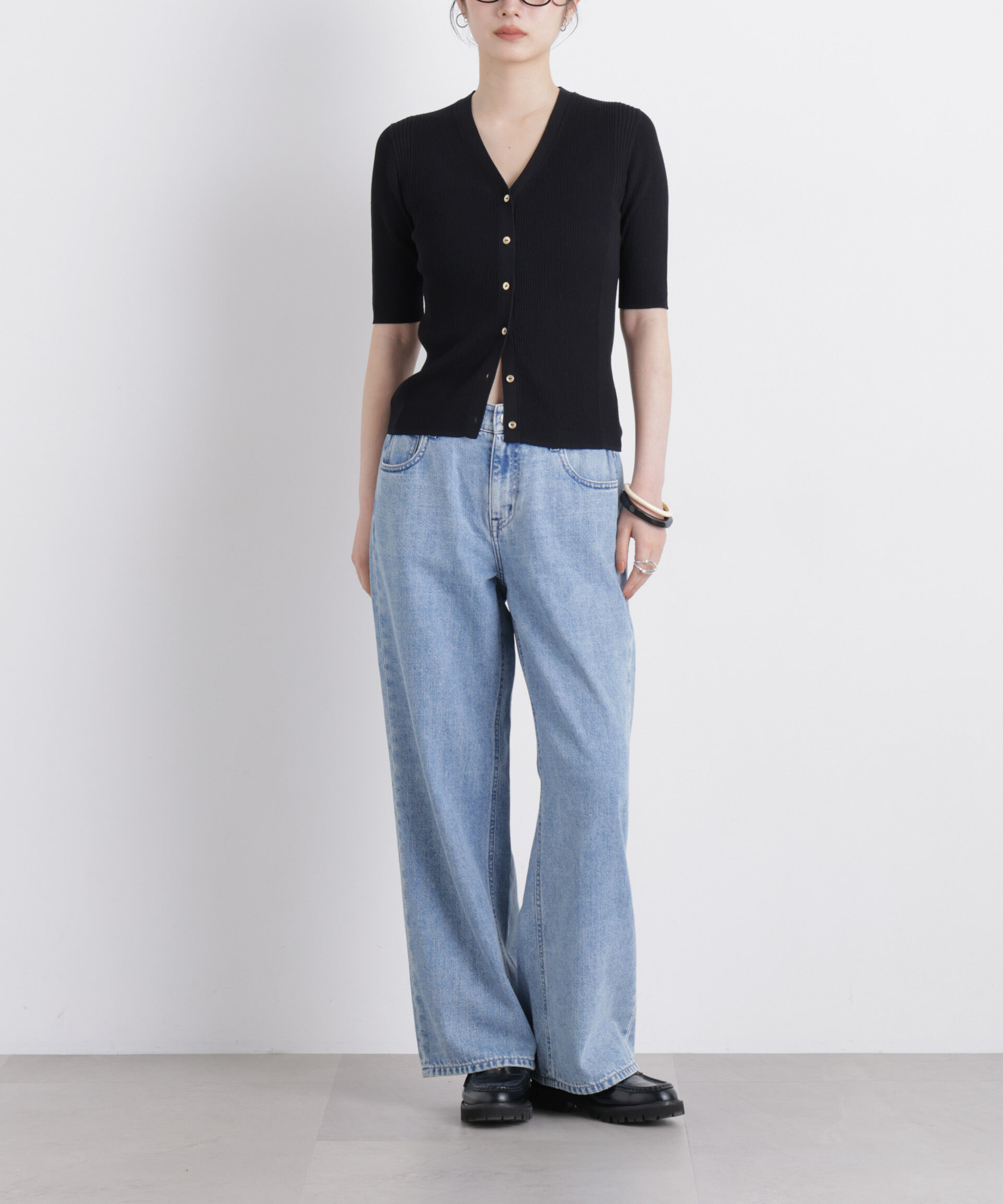NANO universe「Healthy DENIM/Pink Pepper M-Easy」|チノ|L.ブルー1