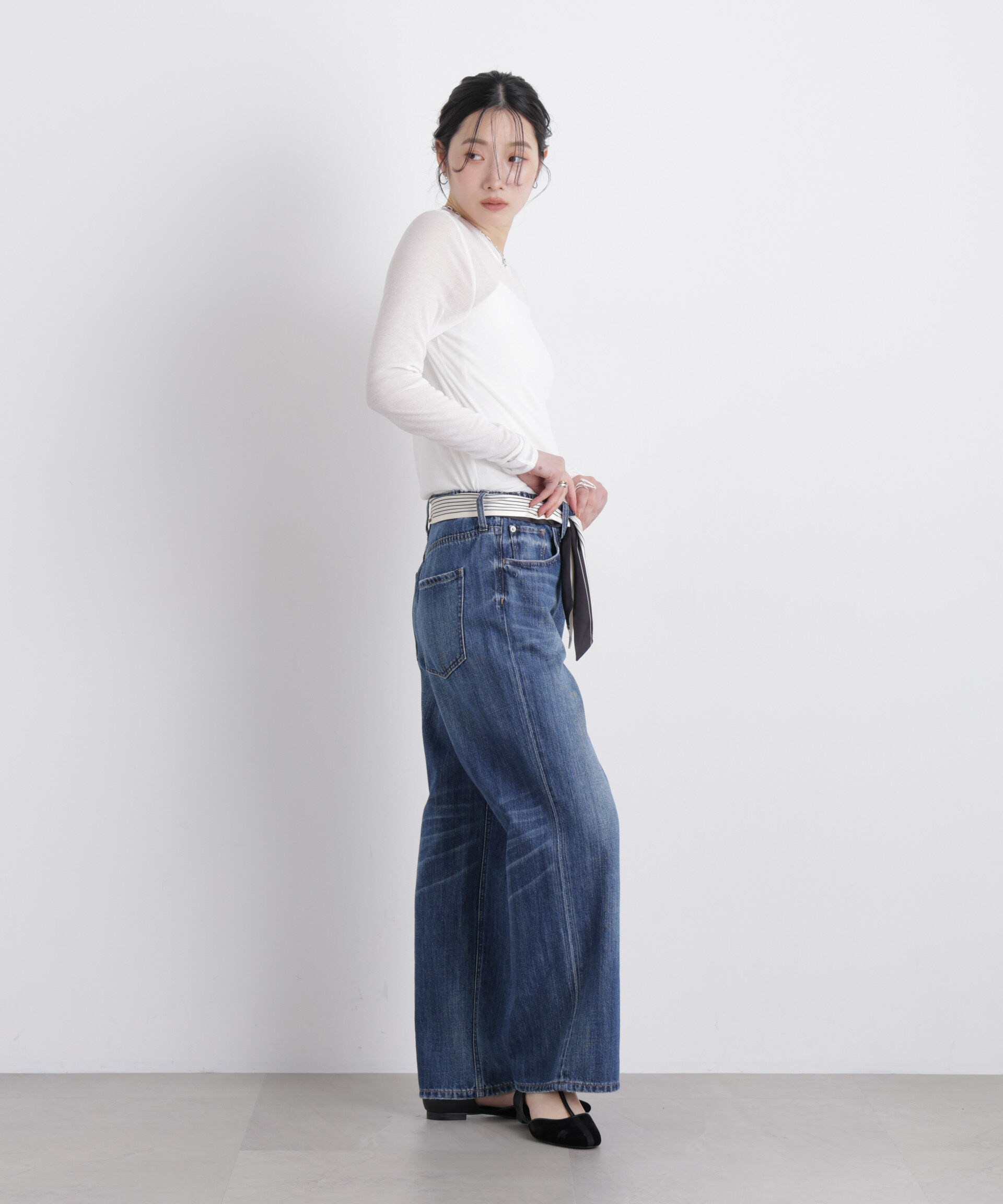 NANO universe「Healthy DENIM/Pink Pepper M-Easy」|チノ|