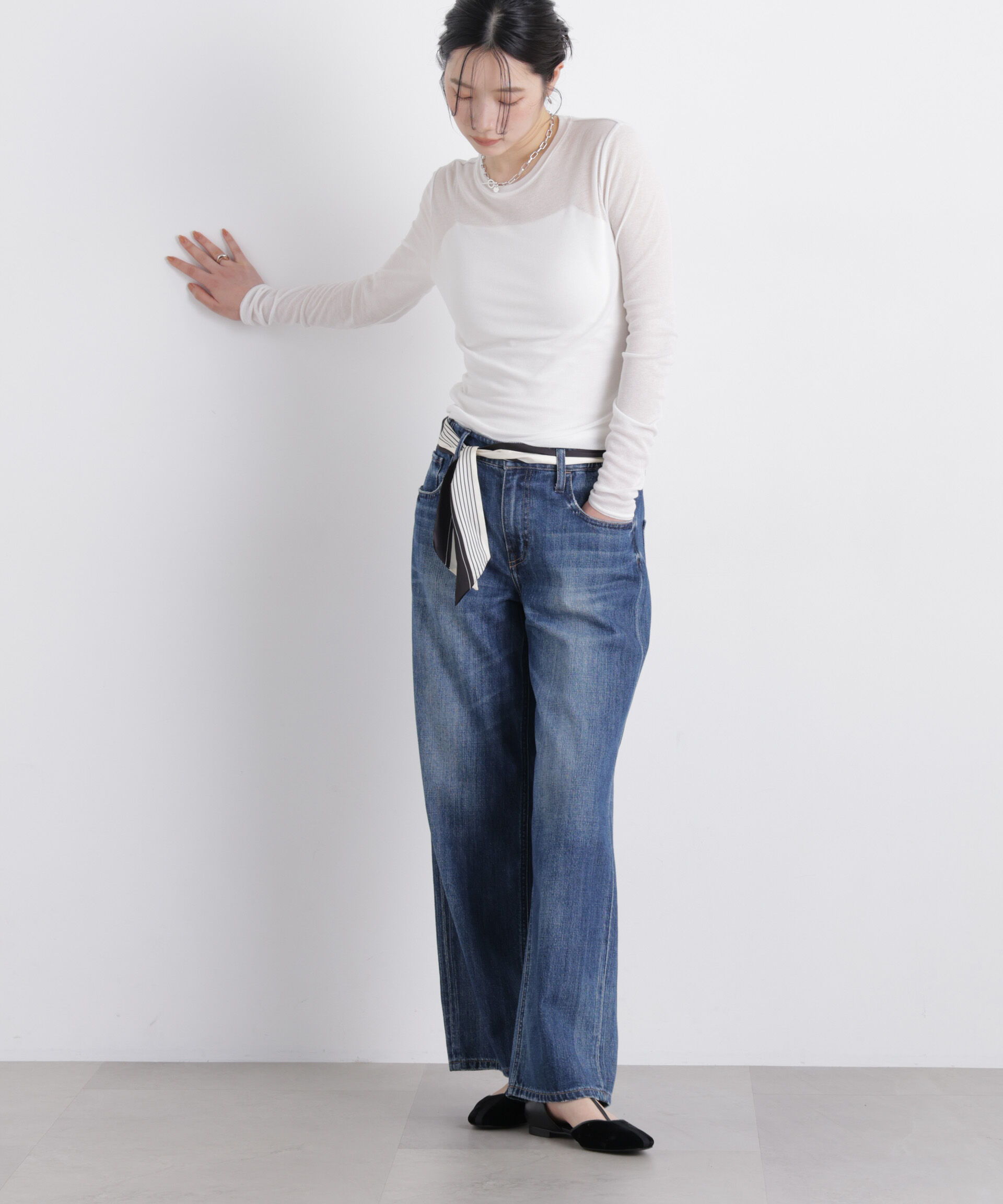 NANO universe「Healthy DENIM/Pink Pepper M-Easy」|チノ|