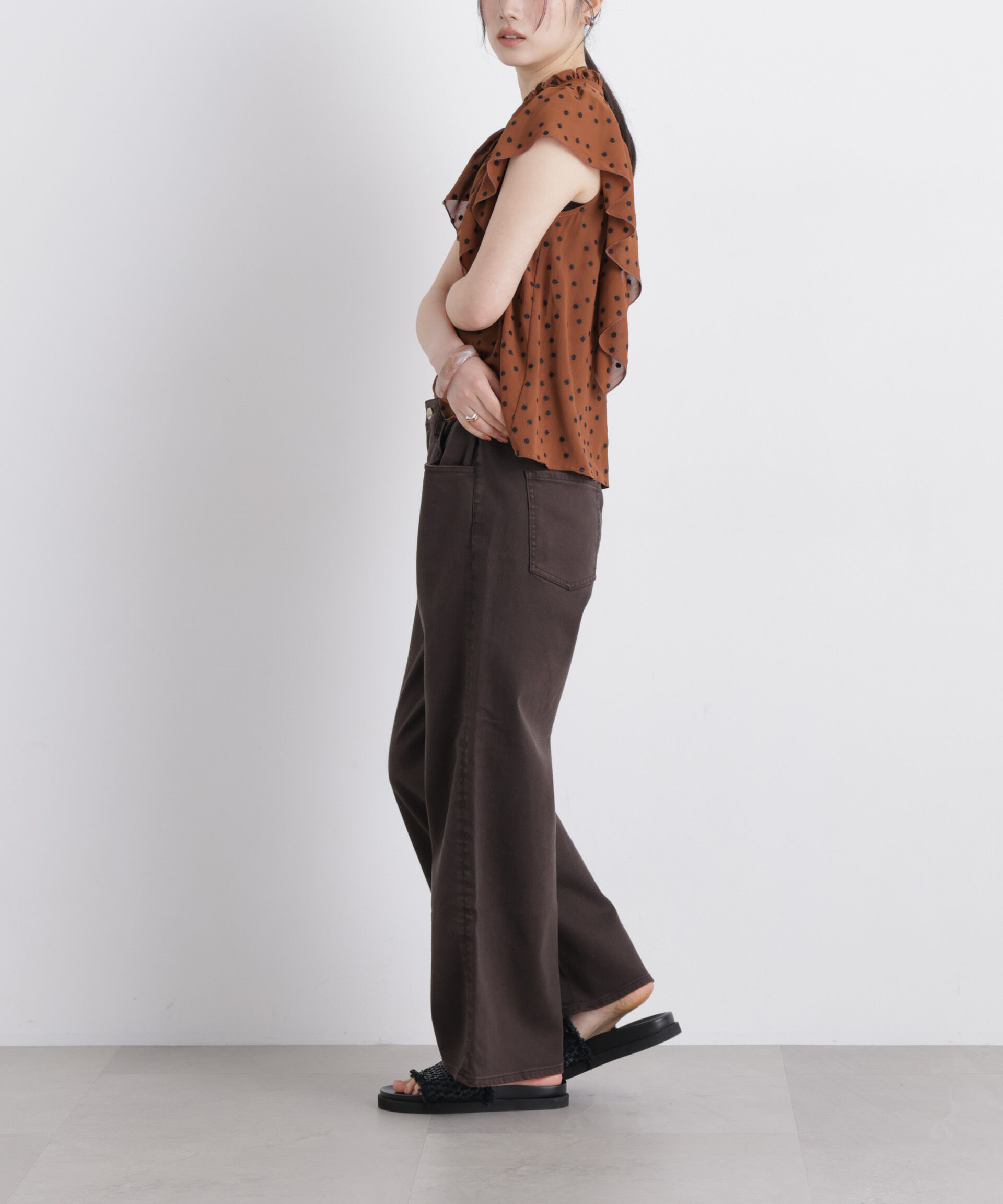 NANO universe「Healthy DENIM/別注 Pink Pepper M-Easy」|チノ|