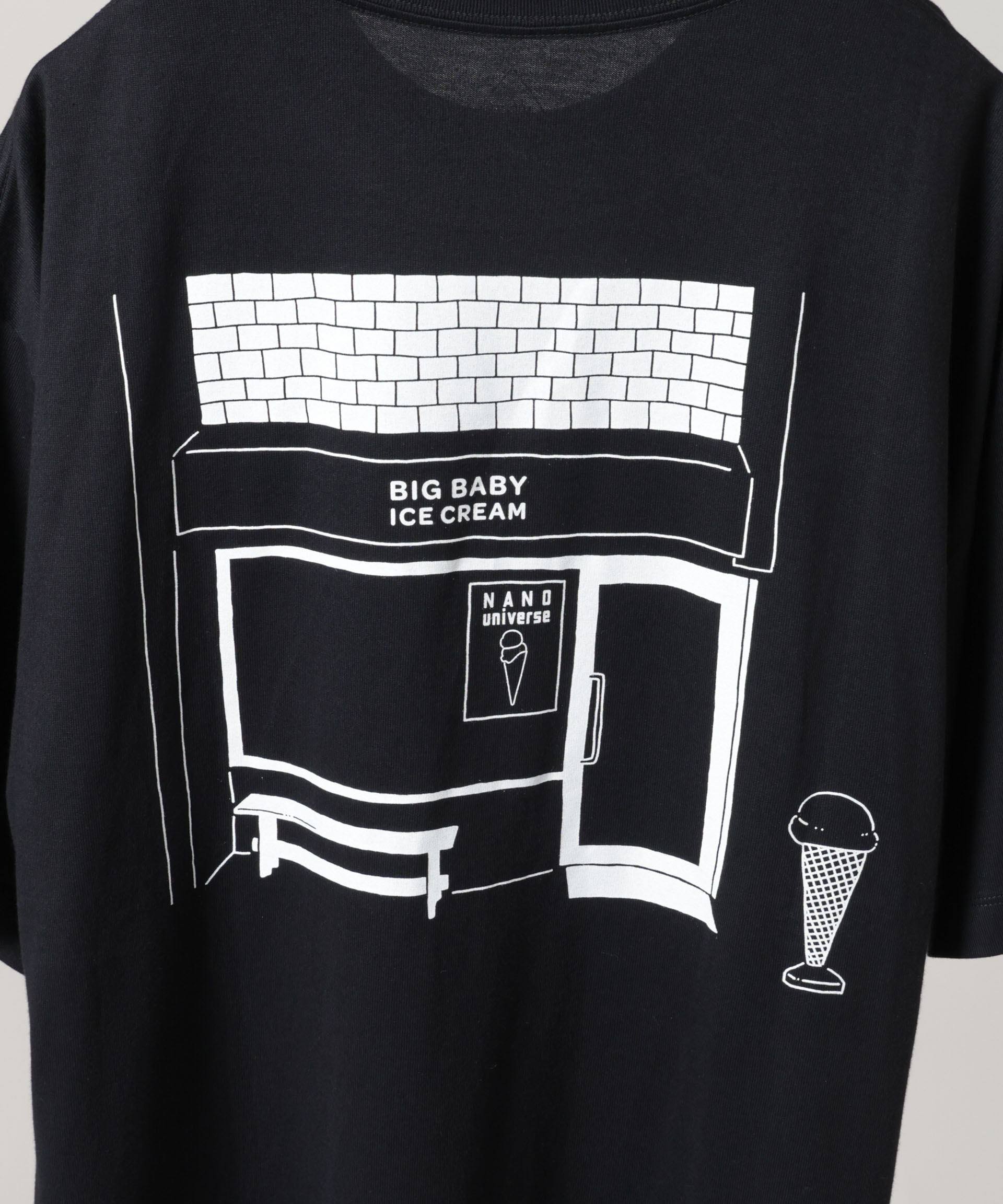 NANO universe「Anti Soaked(R)汗染み防止 BIG BABY ICE CREAM #2」|Tシャツ・カットソー|
