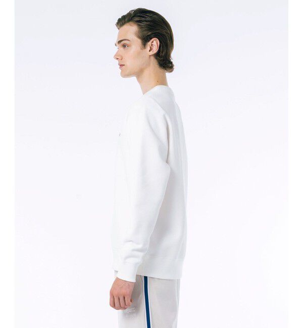 LACOSTE「ワントーンクルーネック 鹿の子ニット / 鹿の子スウェット」|スウェット・ジャージ|
