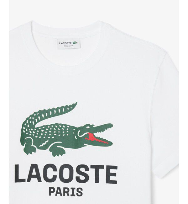 LACOSTE「ビッグワニロゴプリントTシャツ」|Tシャツ・カットソー|