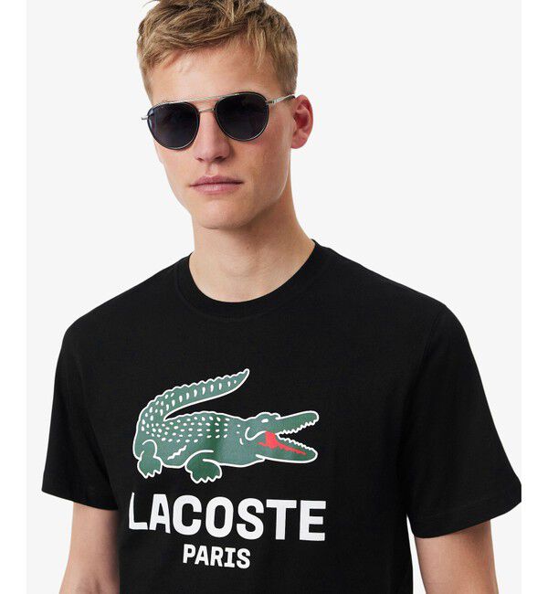 LACOSTE「ビッグワニロゴプリントTシャツ」|Tシャツ・カットソー|