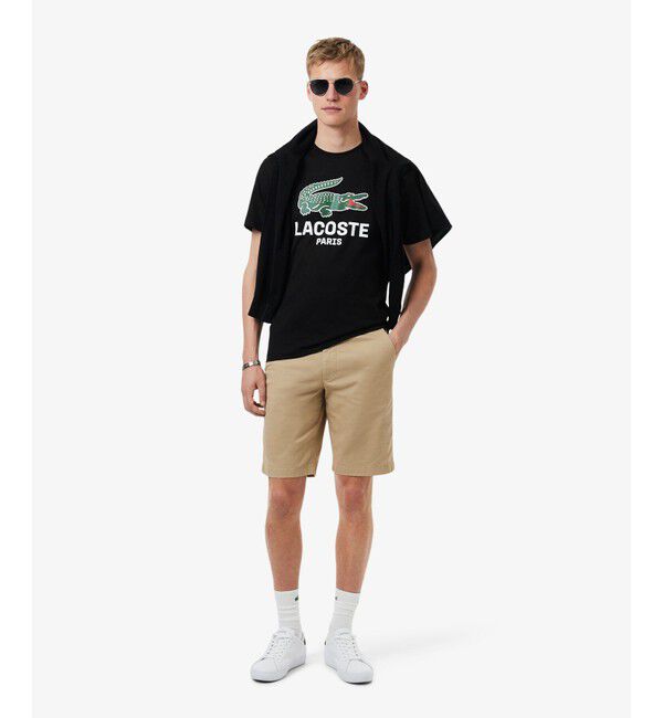 LACOSTE「ビッグワニロゴプリントTシャツ」|Tシャツ・カットソー|