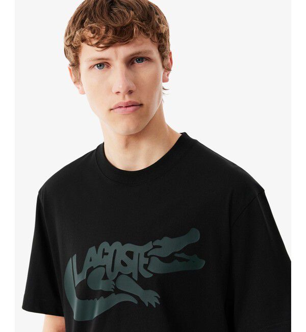 LACOSTE「ビッグワニグラフィックプリントTシャツ」|Tシャツ・カットソー|