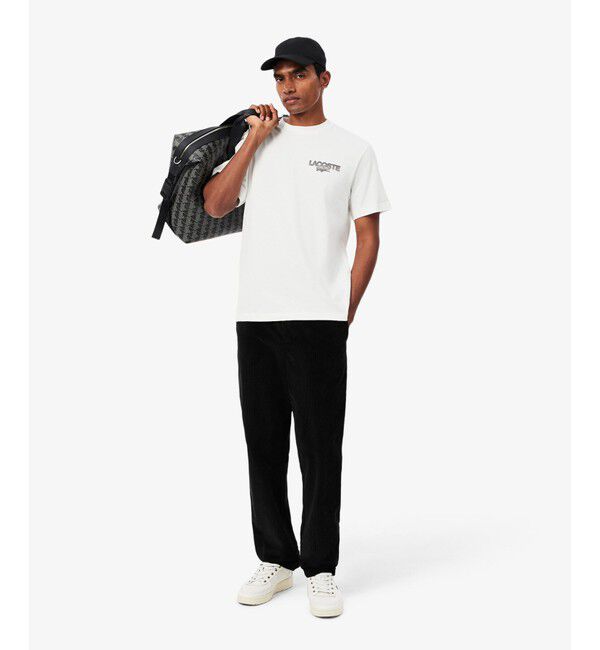 LACOSTE「テニスボールグラフィックプリントTシャツ」|Tシャツ・カットソー|