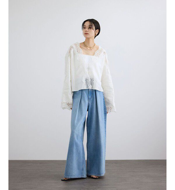 SALON adam et rope'「リトリートレースブラウス」|シャツ・ブラウス|