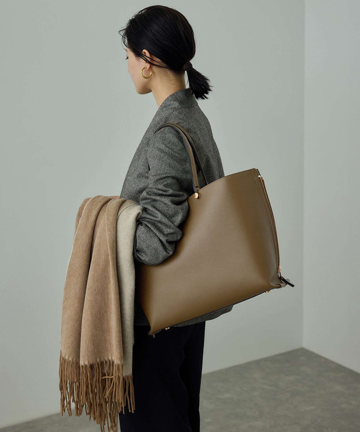 ROPE「【E'POR】Y BAG Wide【通勤】【A4対応】【25SS】」|トートバッグ|